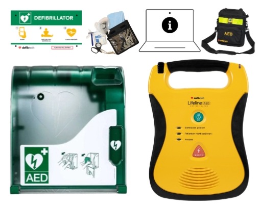 Kombipaket Außenbereich: Lifeline SG AED + Aivia Außenschrank