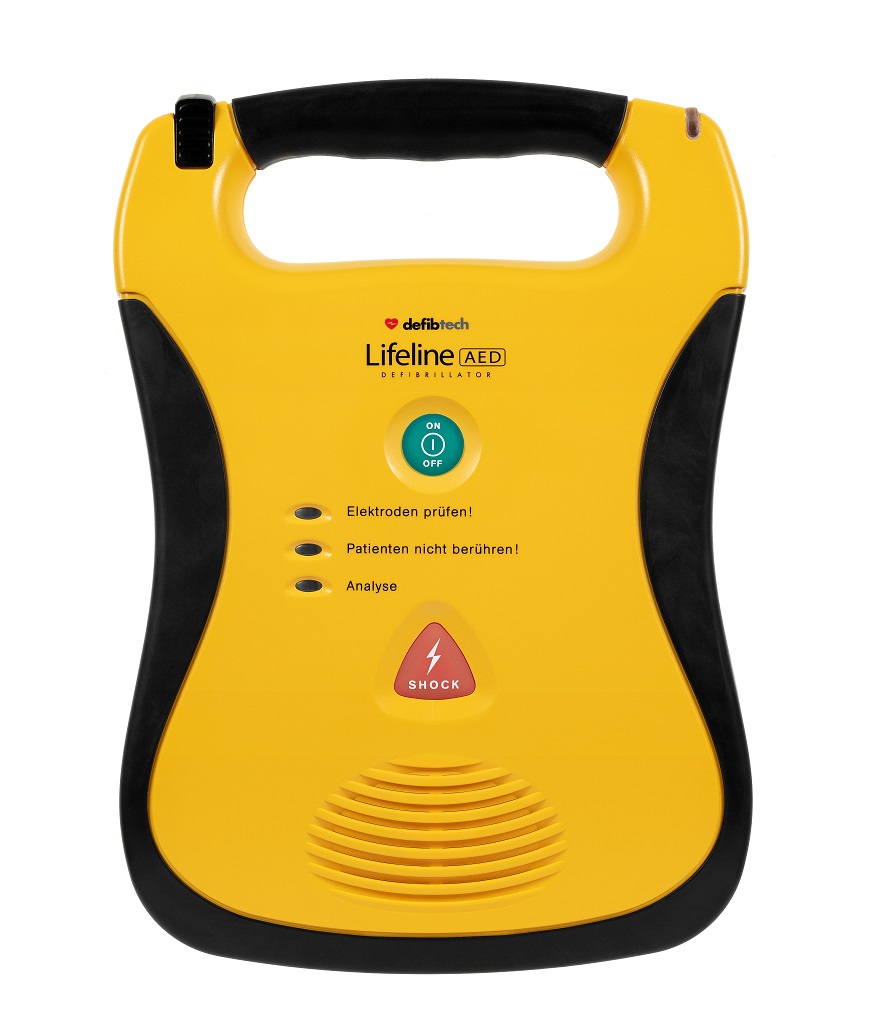 Kombipaket: Lifeline SG AED, Schutzschrank, Tasche, Notfalltafel, Safeset, Einweisung